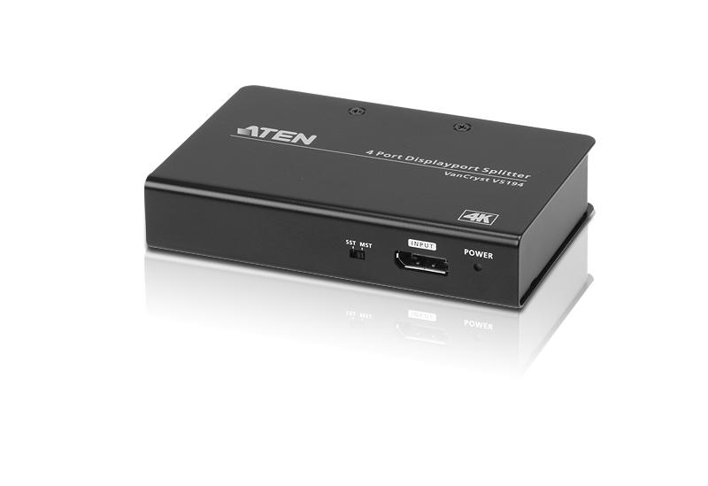 ATEN 2 ports DisplayPort, Vcc, 0,3 kg, HBR2 (VS194)