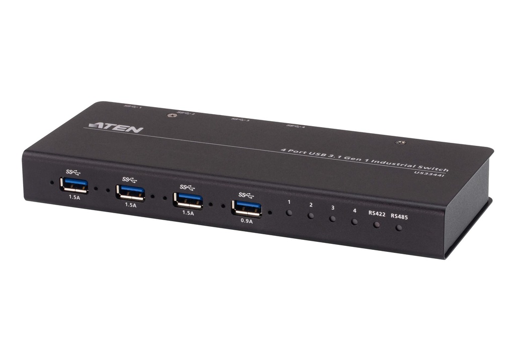 ATEN 4-Port USB 3.1 Gen1 Industrial Switch (US3344I)