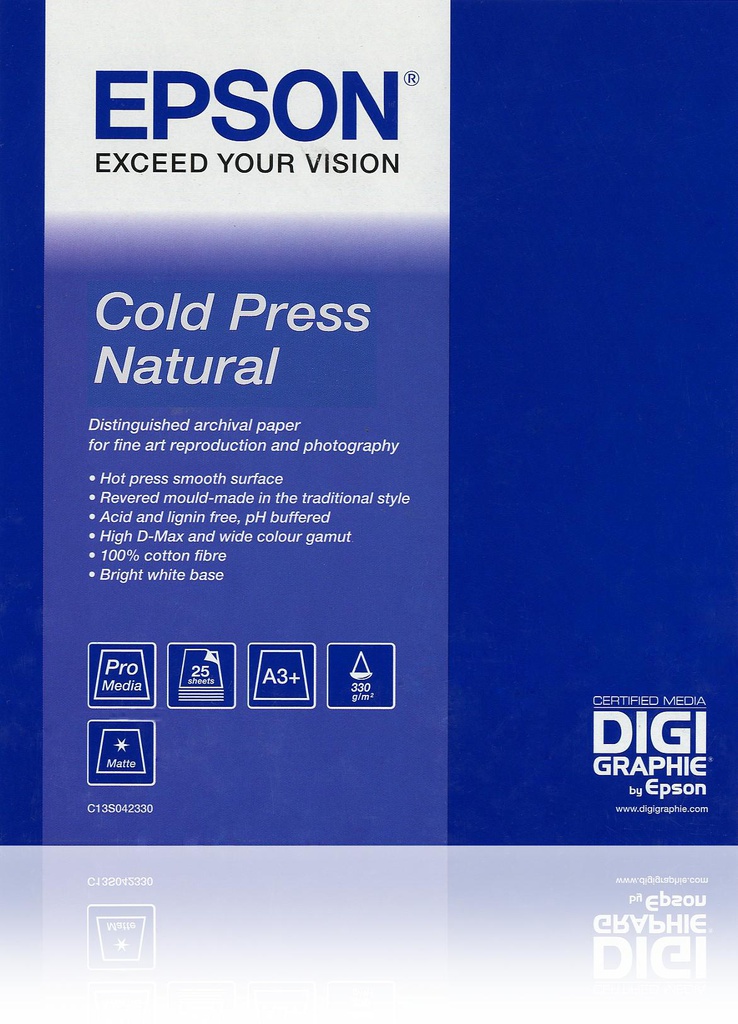 Epson Pap Cold Press Natural 24&quot; (0.610x15.2m) 305g (S042304)