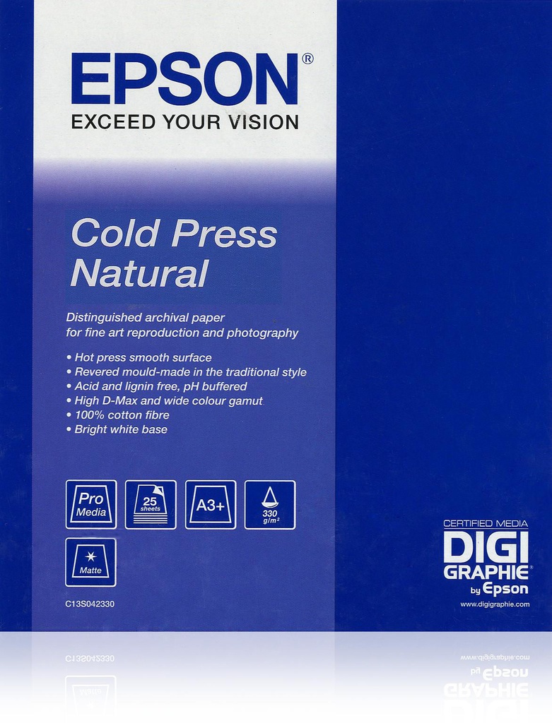 Epson Pap Cold Press Natural 44&quot; (1.118x15.2m) 305g (S042305)