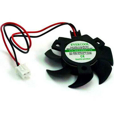 Evercool Ec5010m12s-b 50mm X 10mm Video Vga Cooling Fan 2 Pin Dc 12 Volt