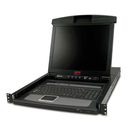 APC 17&quot; Rack LCD Console - Integrated 8 Port Analog KVM Switch (AP5808)