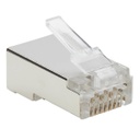 Tripp Lite Cat6 RJ45 Pass-Through FTP Modular Plug, 50 Pack (N232-050-FTP)