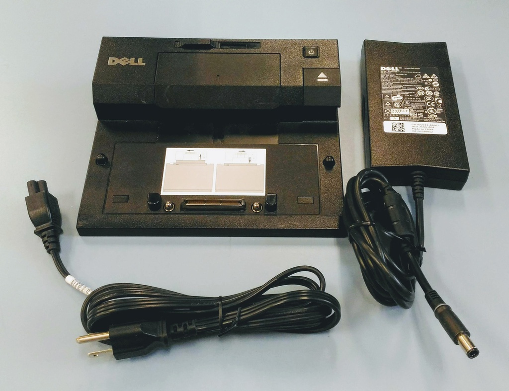 Dell E-Port II USB 3.0 Laptop Docking Station Port Replicator w/ 130W AC