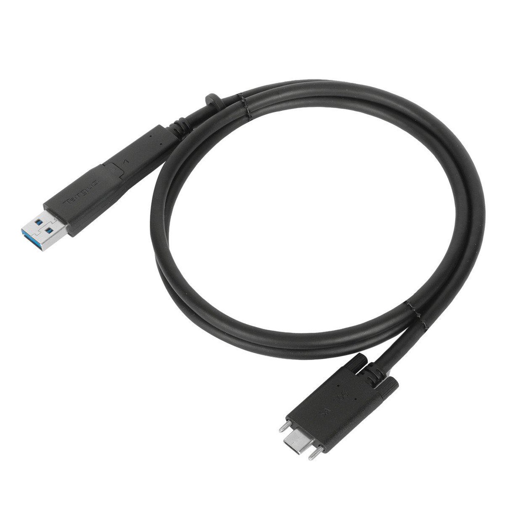 Targus USB-C - USB-C, USB-A Tether, 1 m, Black (ACC1133GLX)