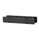 APC AR8600A, Panneau de gestion de câbles, Noir, 2U, TAA, REACH, 483 mm, 11 cm