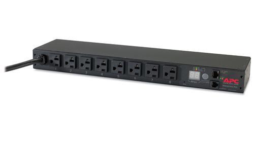 APC AP7801B, Metered, 1U, Black, 8 AC outlet(s), NEMA L5-20R, NEMA L5-20P