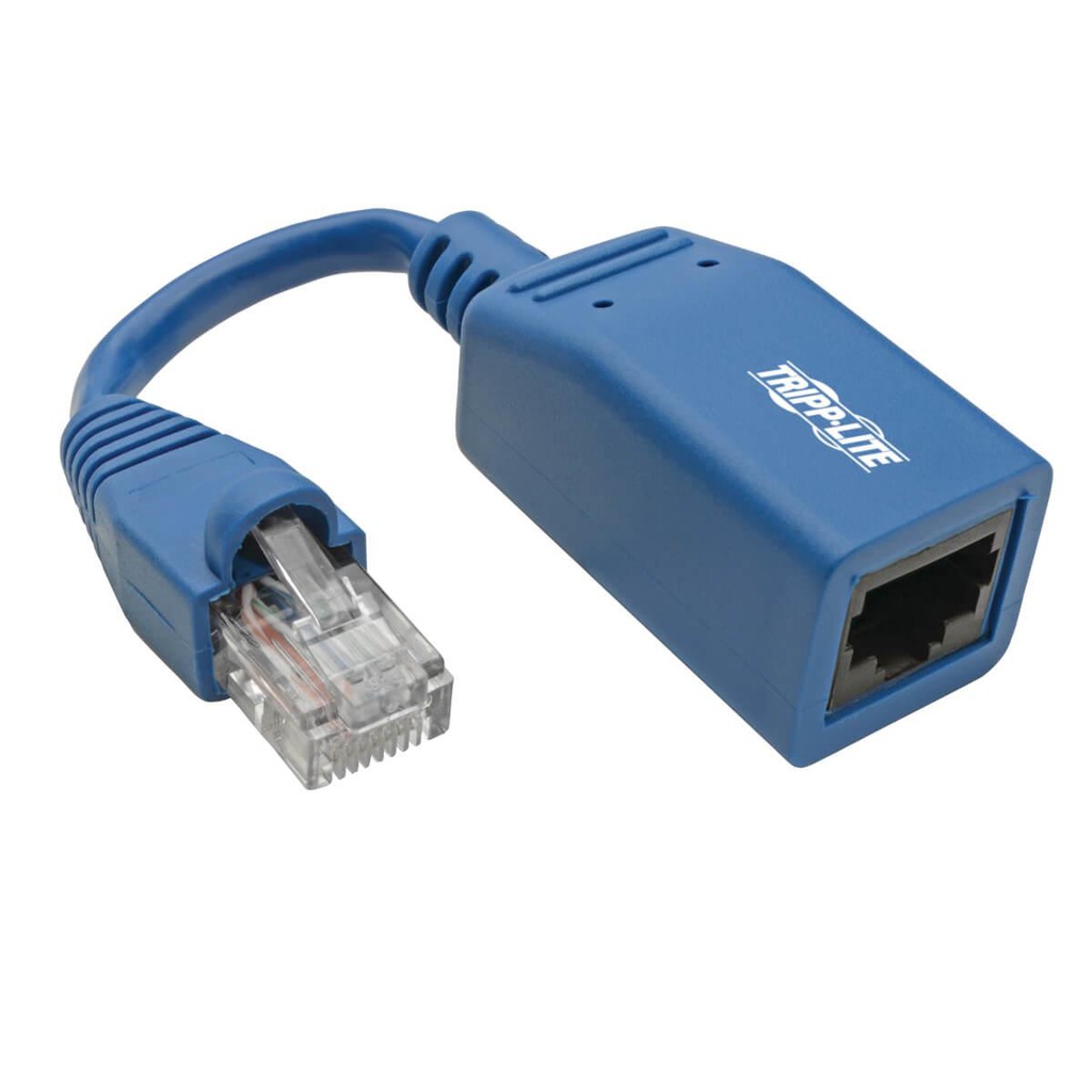 Tripp Lite Cisco Console Rollover Cable Adapter (RJ45 M/F) - Blue, 5 in.