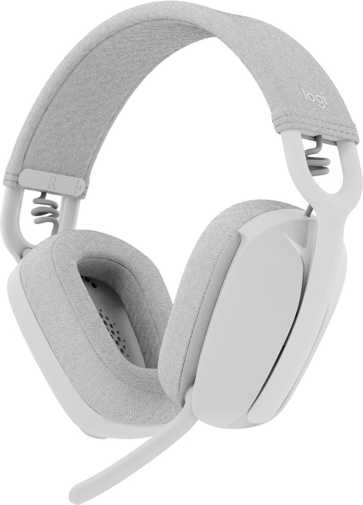 Logitech Zone Vibe 100, Sans fil, Appels/Musique, 185 g, Casque, Blanc