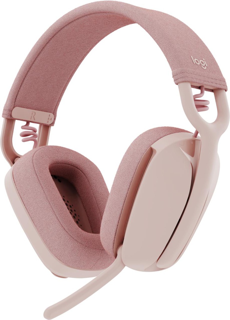 Logitech Zone Vibe 100, Sans fil, Appels/Musique, 185 g, Casque, Rose