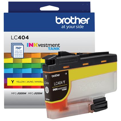 Brother LC404YS, Rendement standard, 750 pages, 1 pièce(s), Paquet unique