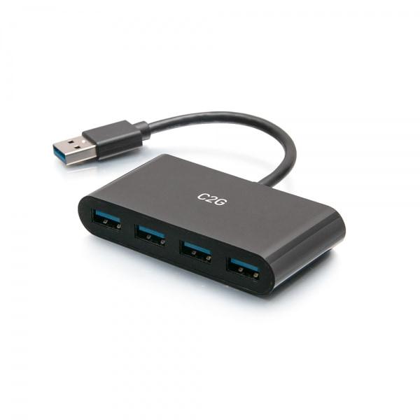 C2G 4-Port USB-A 3.0 Hub - SuperSpeed USB 5Gbps (C2G54461)