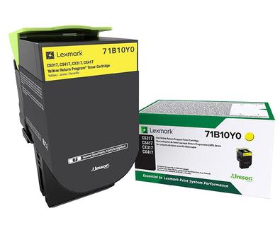 Lexmark 71B10Y0, Jaune, 1 pièce(s)