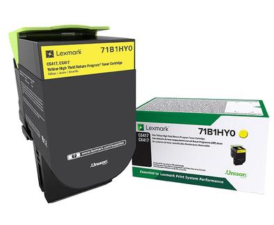 Lexmark 71B1HY0, Jaune, 1 pièce(s)