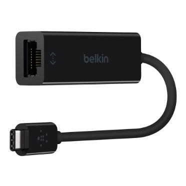 Belkin B2B145-BLK, Avec fil, RJ-45, USB, 1000 Mbit/s, Noir