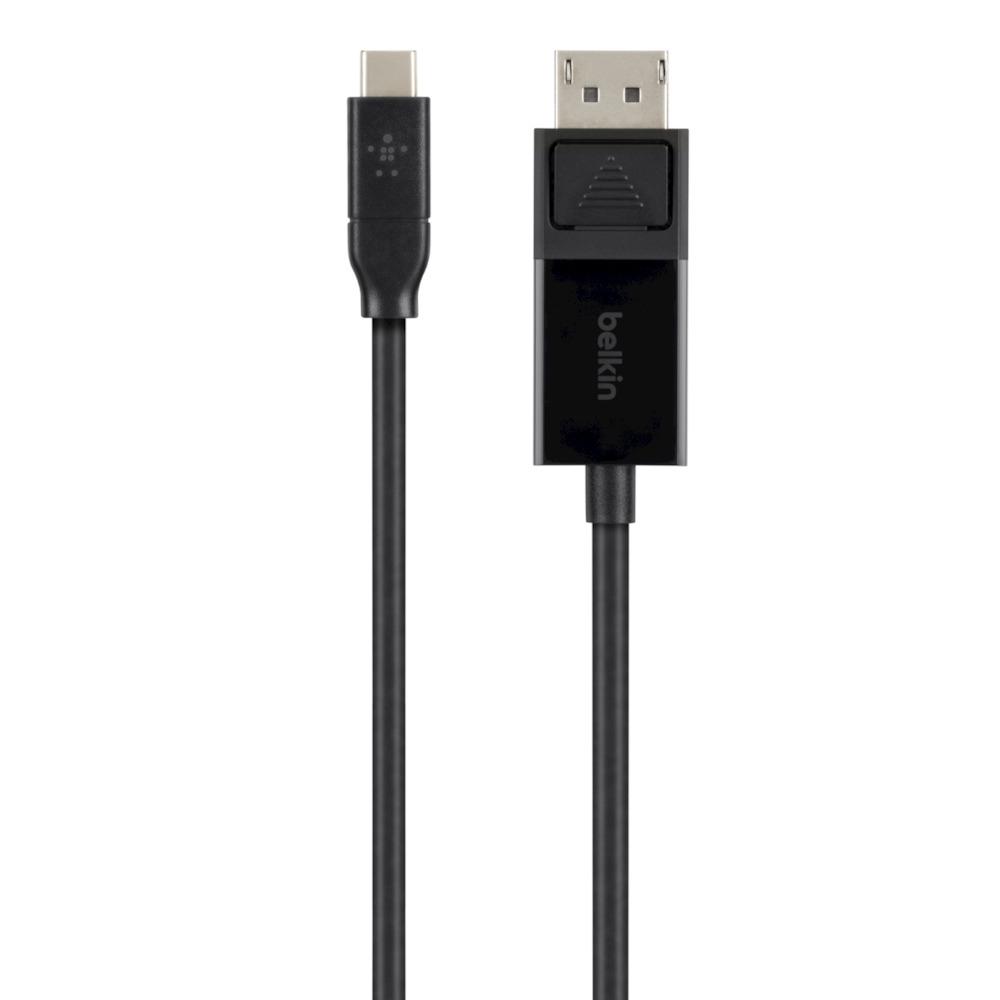 Belkin USB C - DisplayPort, 3840 x 2160, 60 Hz, 1,8 m, Noir (B2B103-06-BLK)