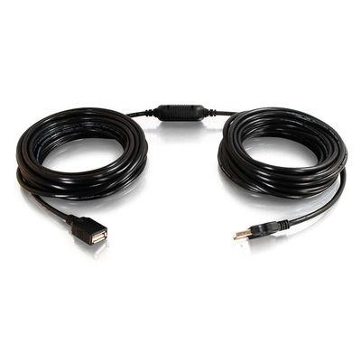 C2G 12m USB A Male to Female Active Extension Cable, black (38999)