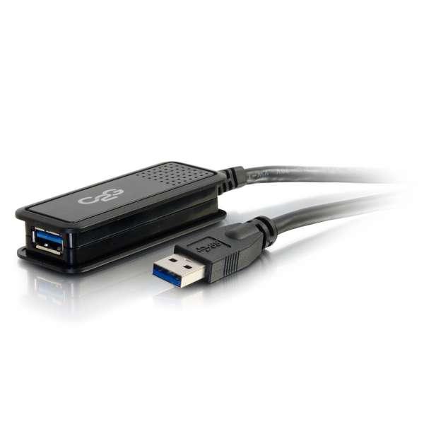 C2G 5m, USB 3.0 USB-A Male to USB-A Female Active Extension Cable (39939)