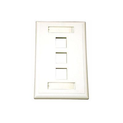 C2G 3-Port Multimedia Keystone Wall Plate - White (03412)