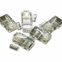 C2G RJ45 Cat5E Modular Plug for Round Solid/Stranded Cable 10pk (27572)