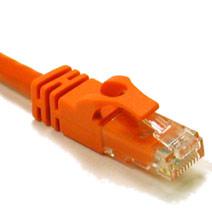 C2G 1ft Cat6 550MHz Snagless Patch Cable Orange, 0,3 m (27810)