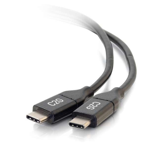 C2G 10ft USB-C to C 2.0 Male to Male Cable (5A) (28829)