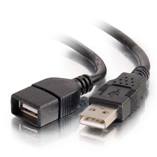 C2G 2 m Rallonge de câble USB 2.0 mâle A vers femelle A - Noir (52107)