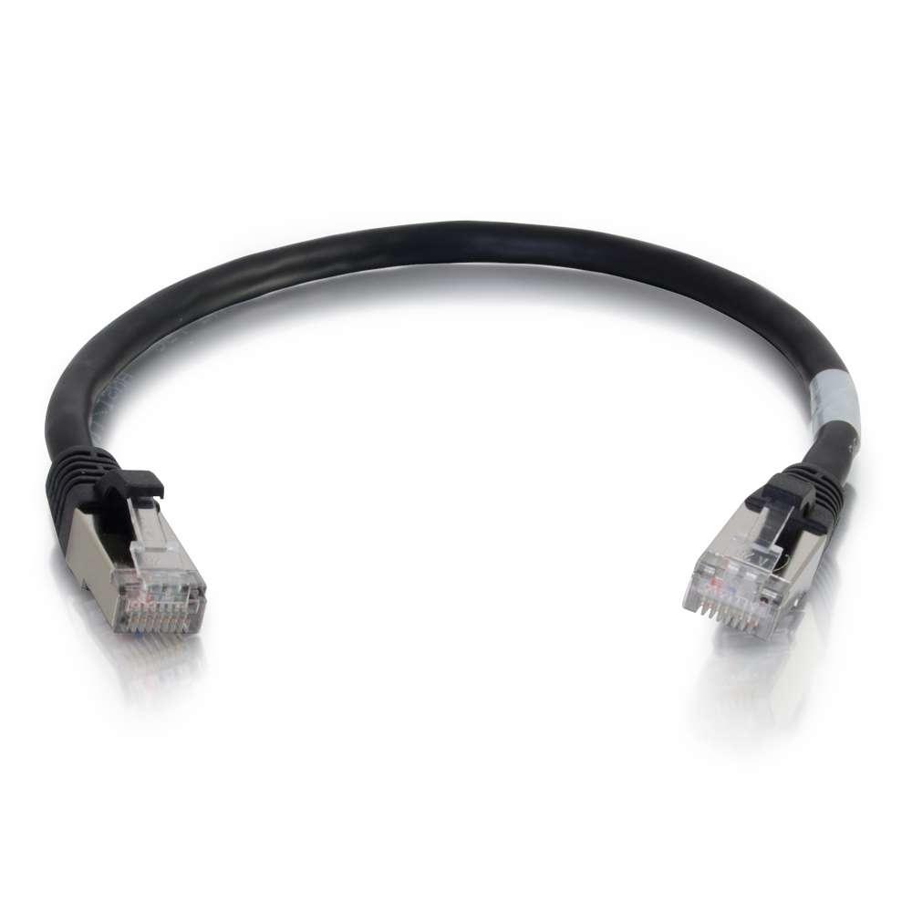 C2G 0.3m, Cat6, RJ-45, m/m, black (00808)