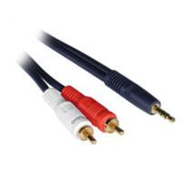 C2G 25ft Velocity™ 3.5mm Stereo M / Dual RCA M Y-Cable (40616)