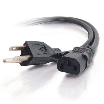 C2G 25ft Universal 18 AWG Power Cord (IEC320C13 -&gt; NEMA 5-15P) (14719)