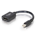 C2G 54303, 1,55 m, Mini DisplayPort, DisplayPort, Mâle, Femelle, Noir