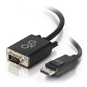 C2G 6ft DisplayPort Male to VGA Male Active Adapter Cable, Black (54332)