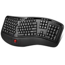 Adesso Tru-Form 3500 - 2.4 GHz Wireless Ergonomic Trackball Keyboard