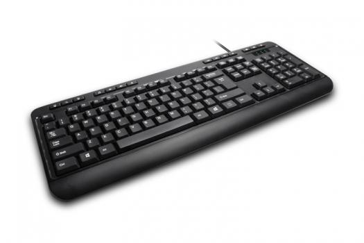 Adesso 104-Key, US Layout, 14 Hotkeys, USB, Black, 515g (AKB-132UB)