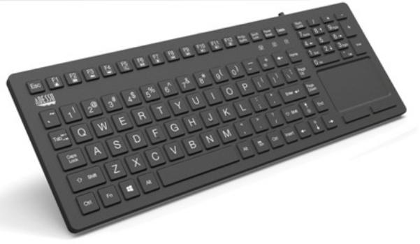 Adesso AKB-270UB, Standard, Wired, USB, QWERTY, Black