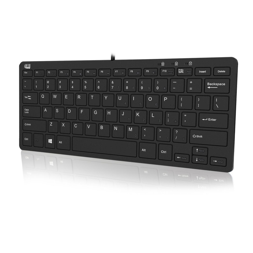 Adesso SlimTouch 510 - Mini clavier avec hubs USB (AKB-510HB)