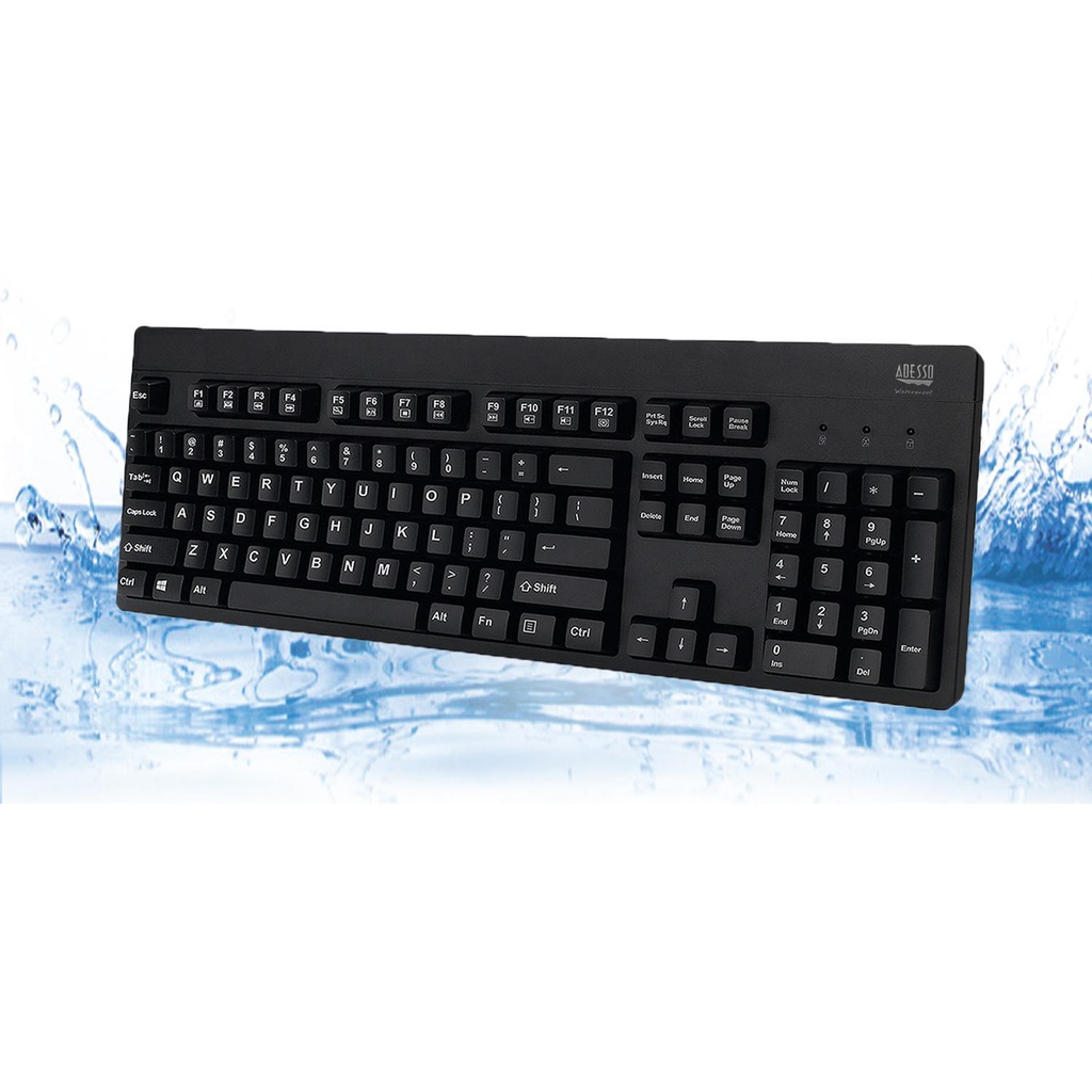 Adesso EasyTouch 630UB - Antimicrobial Waterproof Keyboard (AKB-630UB)