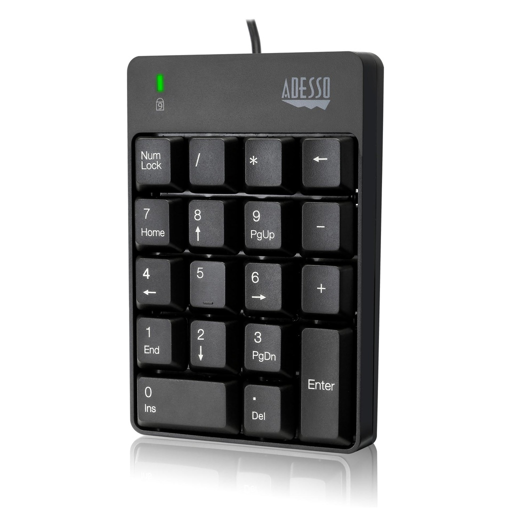 Adesso AKB-601UB - USB Spill Resistant 18-Key Numeric Keypad