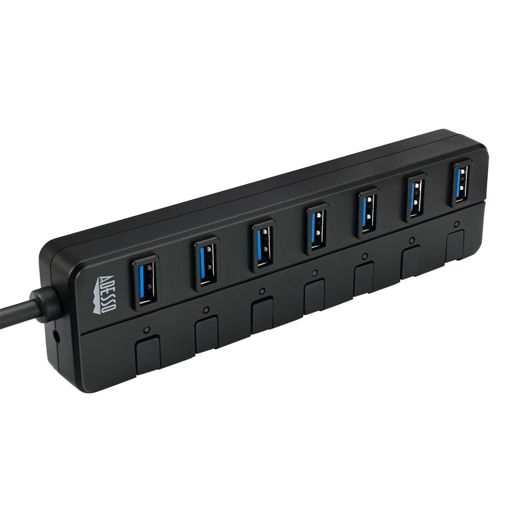 Adesso AUH-3070P, USB 3.0, 7 USB Ports, 5 Gbps