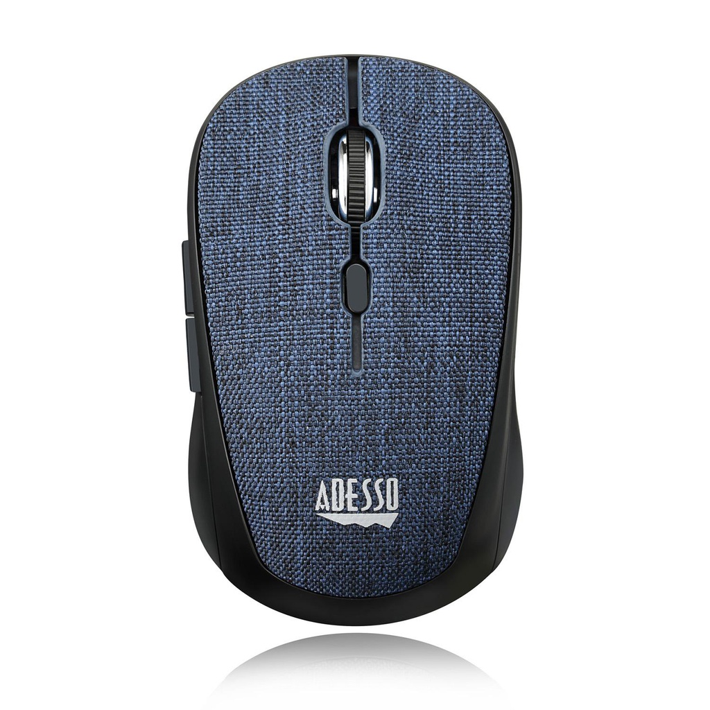 Adesso Optique, USB, RF 2,4 GHz, 1600 DPI, 2 x AAA, 53 g, Bleu (IMOUSE S80L)