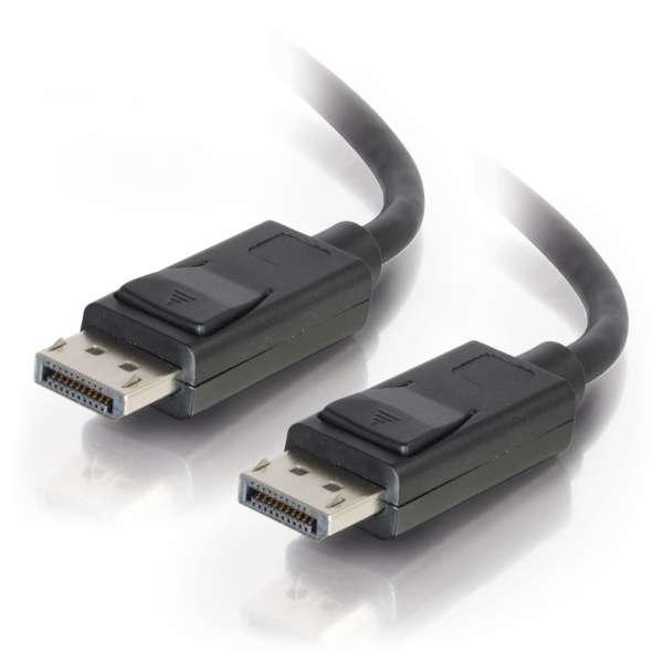 C2G 15ft DisplayPort Cable with Latches M/M, Black (54403)