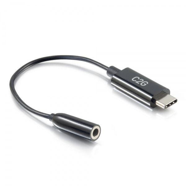 C2G Adaptateur USB-C vers AUX (3,5 mm) (54426)