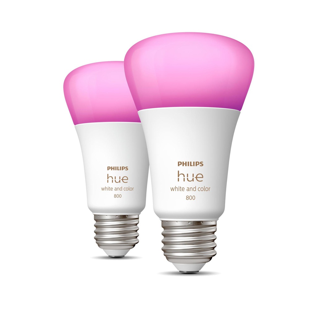 Philips by Signify Hue White and colour ambience Smart Bulb, 2 pcs (548768)