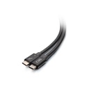 C2G 2.5ft (0.8m) Thunderbolt™ 4 USB-C® Cable (40Gbps) (C2G28886)