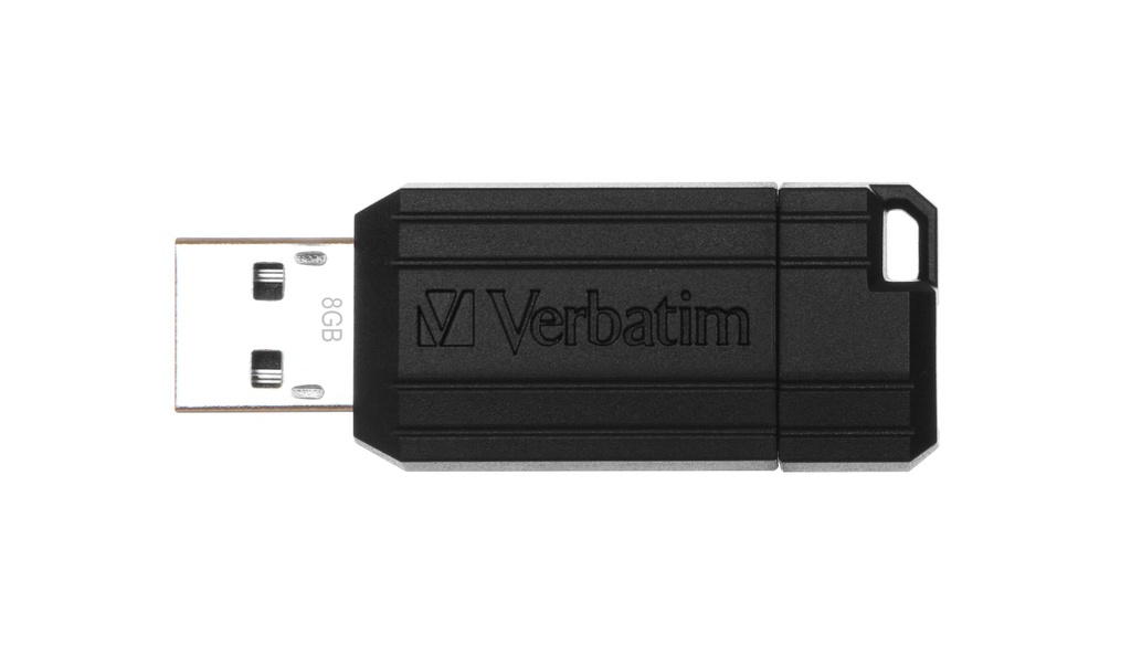 Verbatim PinStripe, USB 2.0, 8 GB, Black (49062)