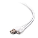 C2G 10ft (3m) USB-A Male to Lightning Male Sync and Charging Cable - White