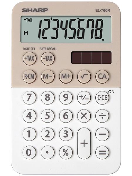 Sharp 8 chiffres, Plastique, LR54, 70g (EL760RBLA)