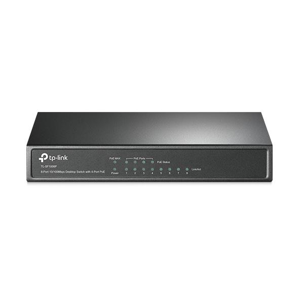 TP-Link TL-SF1008P - Commutateur de bureau 8 ports 10/100 Mbps avec PoE 4 ports