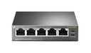 TP-Link 5x 10/100Mbps RJ-45, PoE, 1 Gbps, 99.8x98x25 mm (TL-SF1005P)