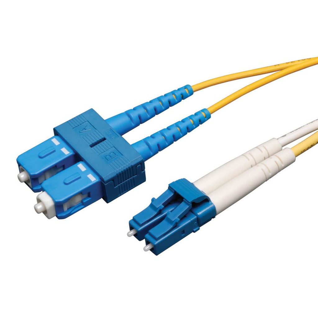 Tripp Lite Duplex Singlemode 9/125 Fiber Patch Cable (LC/SC), 5M (16 ft.)